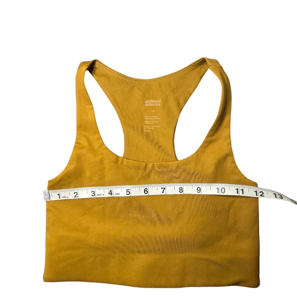 Girlfriend Collective Paloma Sports Bra & High Waist Leggings in Saddle XS - Picture 5 of 10